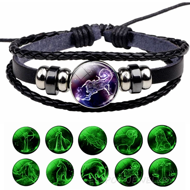Светящийся браслет с 12 знаками Зодиака | Украшения и аксессуары