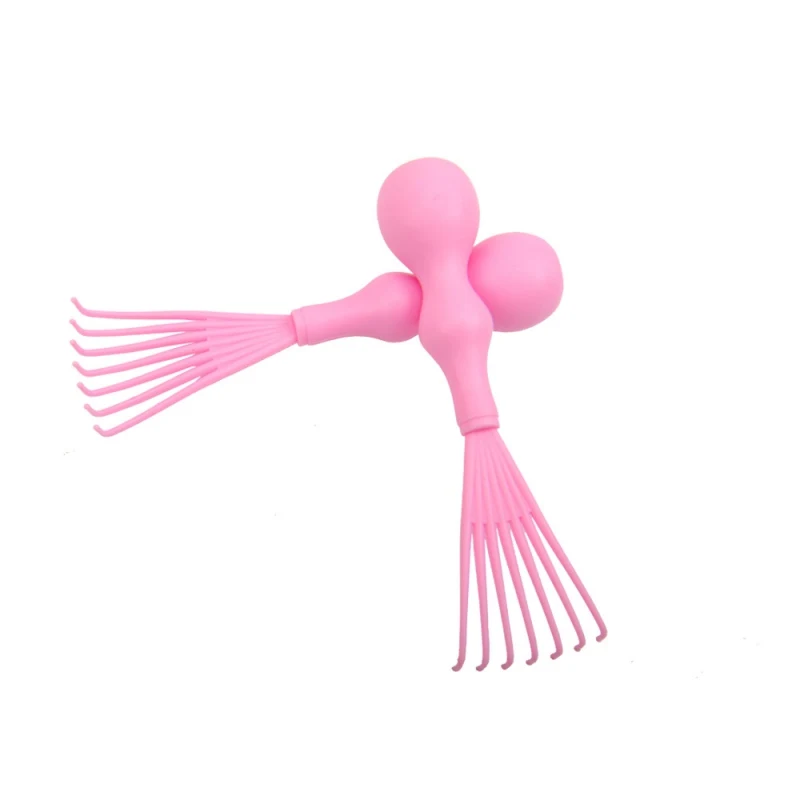 Двухцветная дополнительная практичная портативная Расческа для быстрого