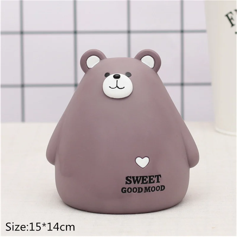 Милый медвежонок коробка для денег анти разрыв столешница орнамент Креативные