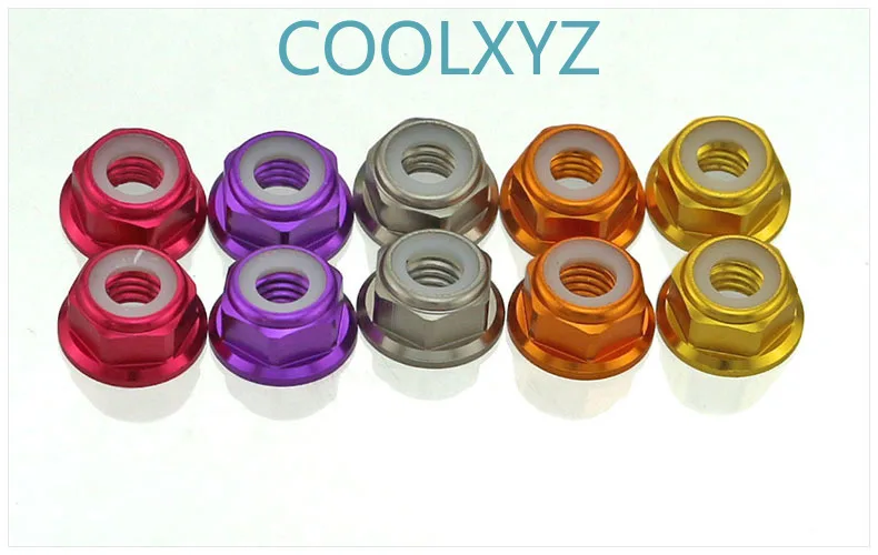 Цветная гайка из алюминиевого сплава 5 шт.|Гайки| |