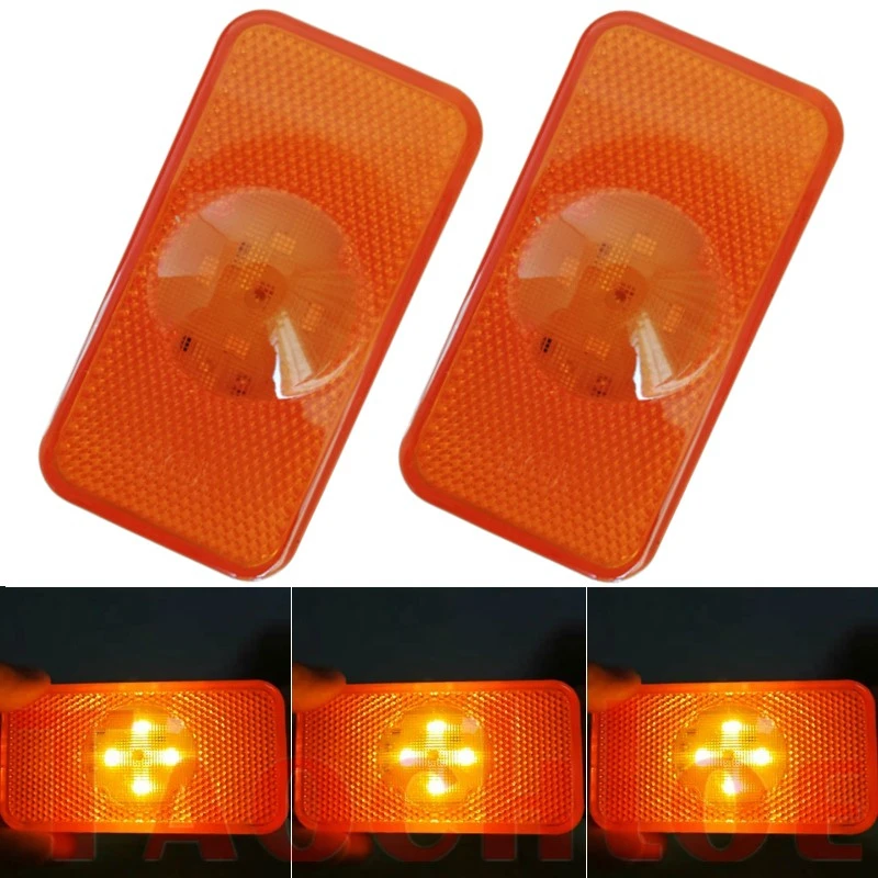 

2Pcs 24V LED Side Marker Light For Volvo Trucks FH FM FL Heavy Truck Clearance Lamps