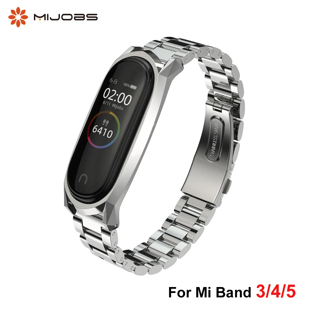 Для Xiaomi Mi Band 5 6 ремень нержавеющим металлом Роскошная Xaiomi для 4 браслет Xiomi Miband4