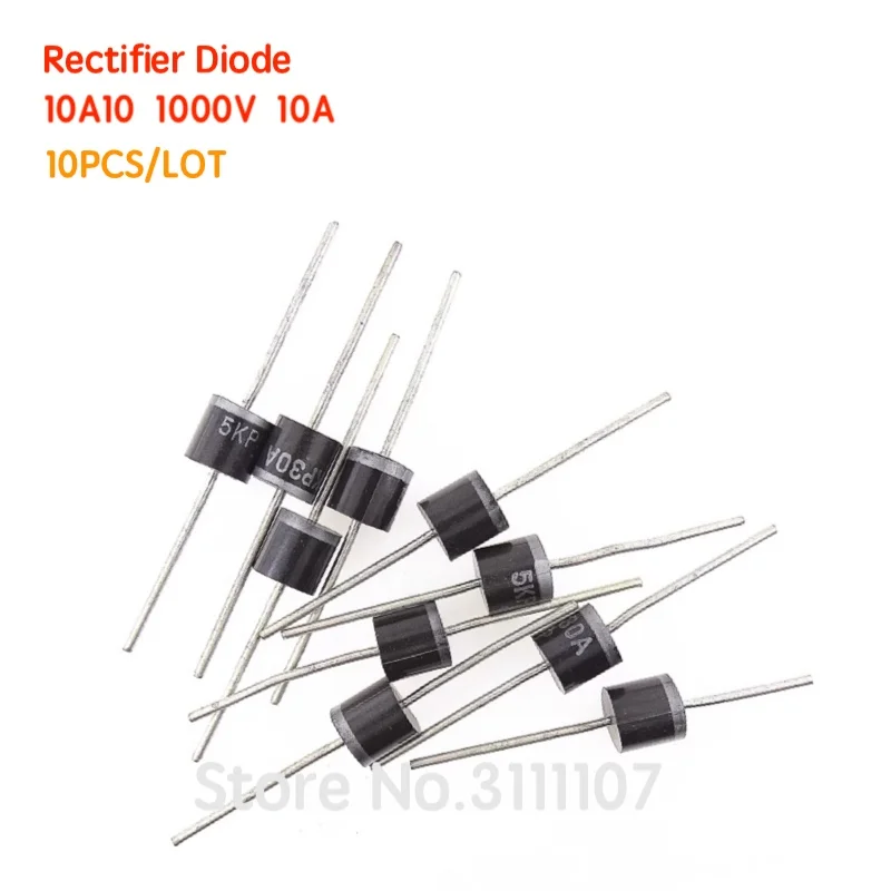 10 шт./лот 10A10 1000V Amp 10A осевой выпрямительный диод Новое и высокое качество|Диоды| |