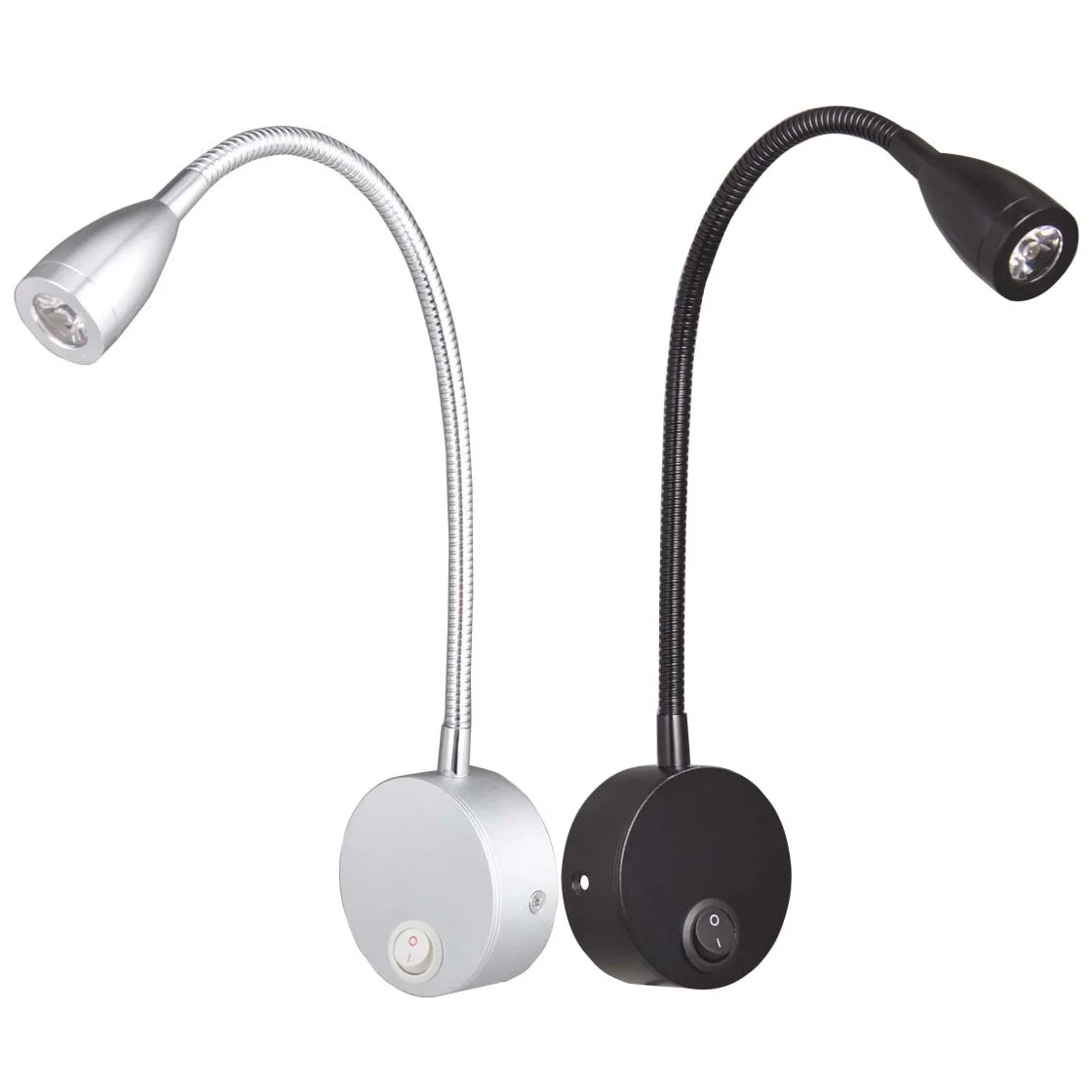 Гибкая трубка 3 Вт светодиодный настенный светильник прикроватная лампа