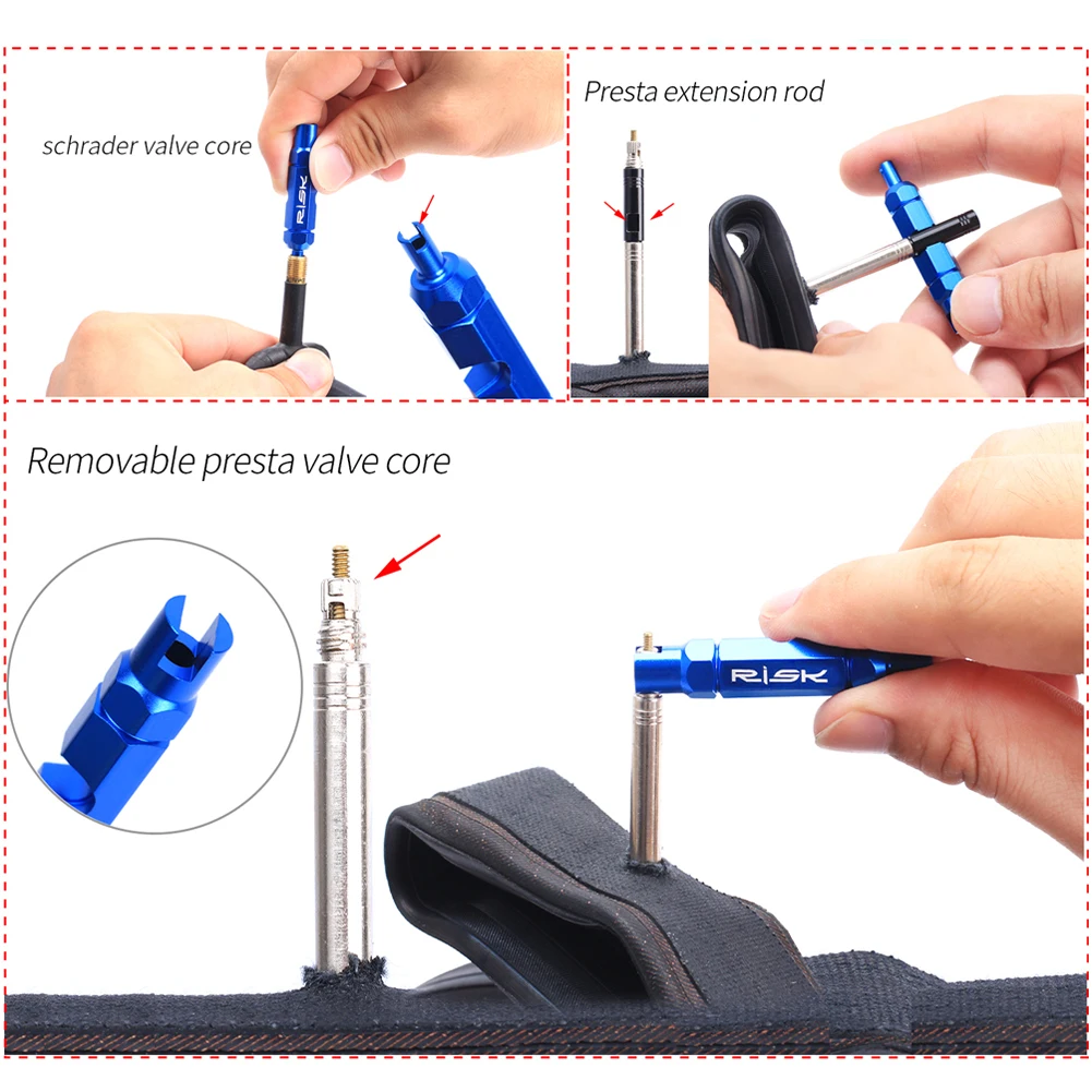 

Tubeless Tire Liquid Injection Tool MTB Road Bike Tubeless Sealant Injector Syringe Tool Optional Valve Core Removal Tool