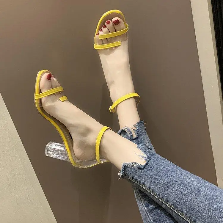 

High Heels Sandals Women Summer Transparent Shoes Ladies Sandals Heels Sandale Sexy Comfort Shoes for Women Dress Shoes New