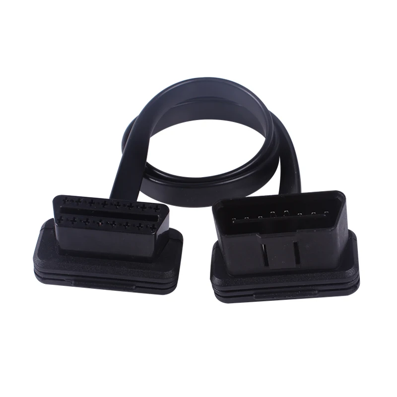 Бесплатная доставка плоский тонкий как лапша OBDII 16-контактный Автомобильный