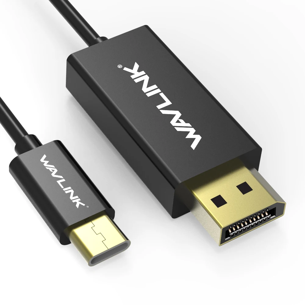 Wavlink USB C к DisplayPort Кабель 3 1 type (Thunderbolt совместимый) DP кабель 4K до 3840 × 2160 @ 60Hz USB-C |