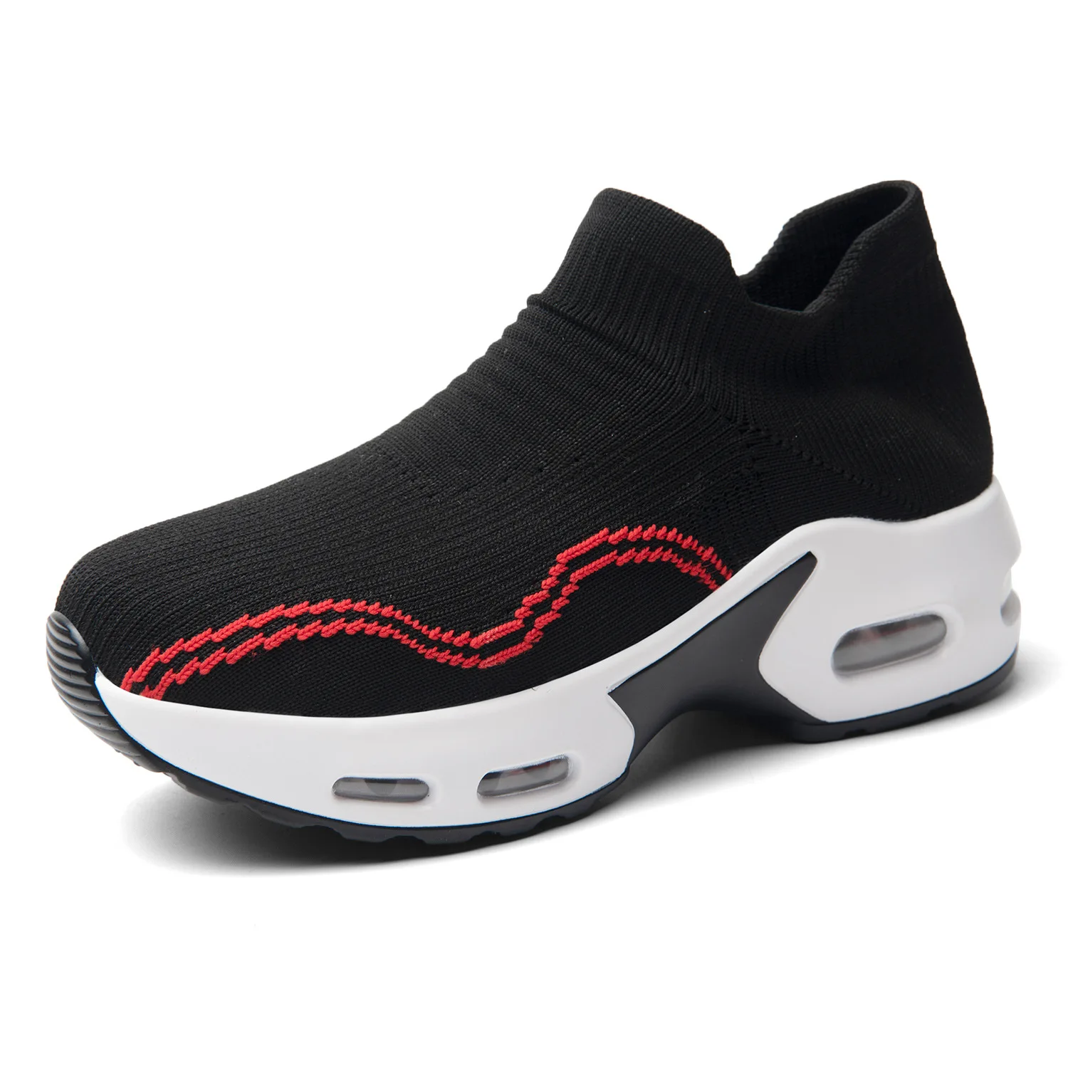 

Air Cushion Thick-soled Ladies Casual Shoes 2021 Spring New Thick-soled Air Cushion Sports Shoes Mesh Breathable Women's Shoes