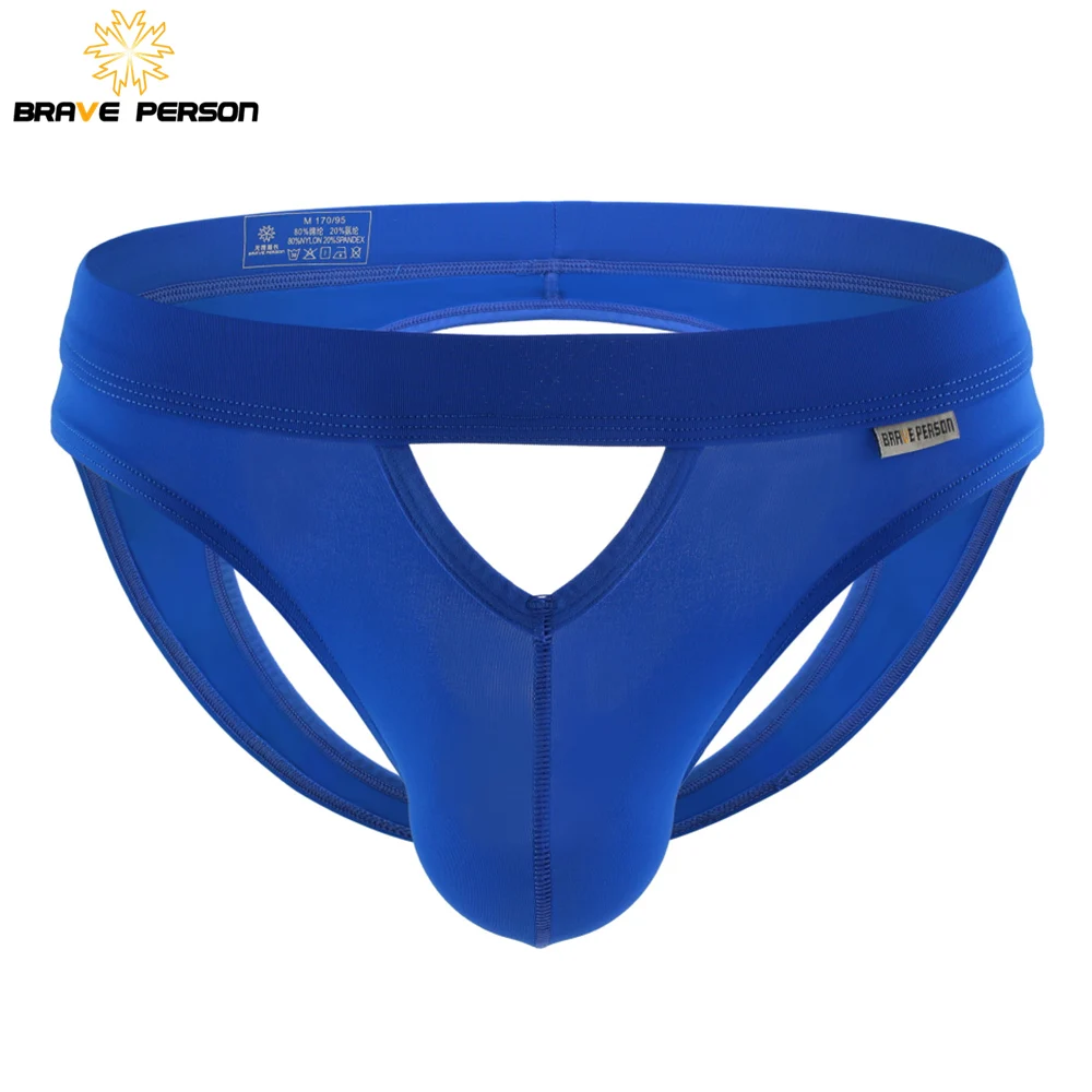 BRAVE PERSON мужские сексуальные трусы с бандажом нижнее белье для геев стринги полые