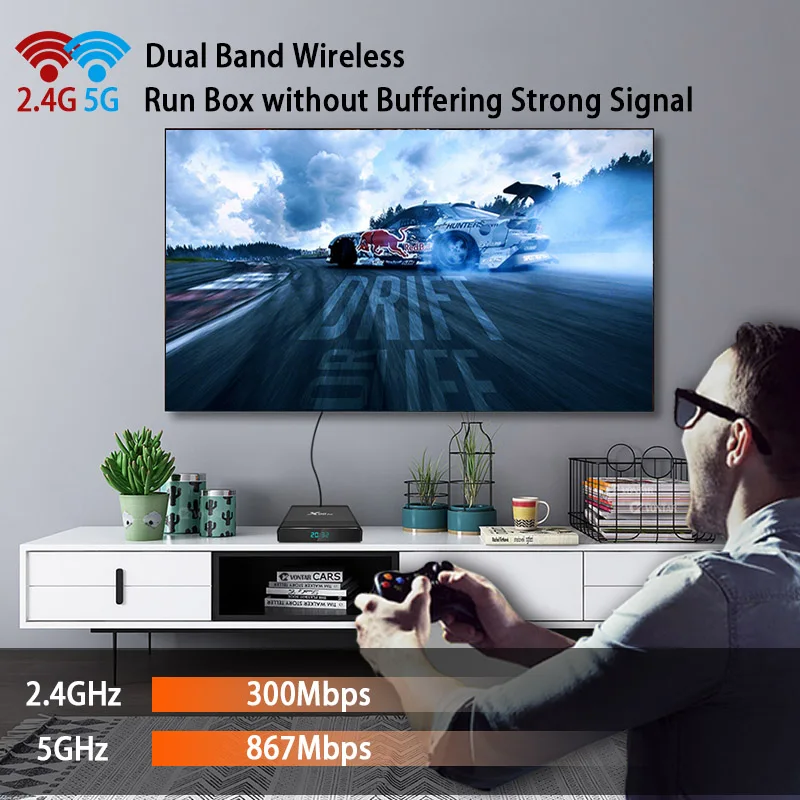 ТВ-приставка Amlogic S905X3, Android 9,0, 4 ГБ, 64 ГБ, 32 ГБ, Rockchip, 4 K, Wifi, Netflix, телеприставка, медиаплеер, ТВ-приёмник, воспроизведение