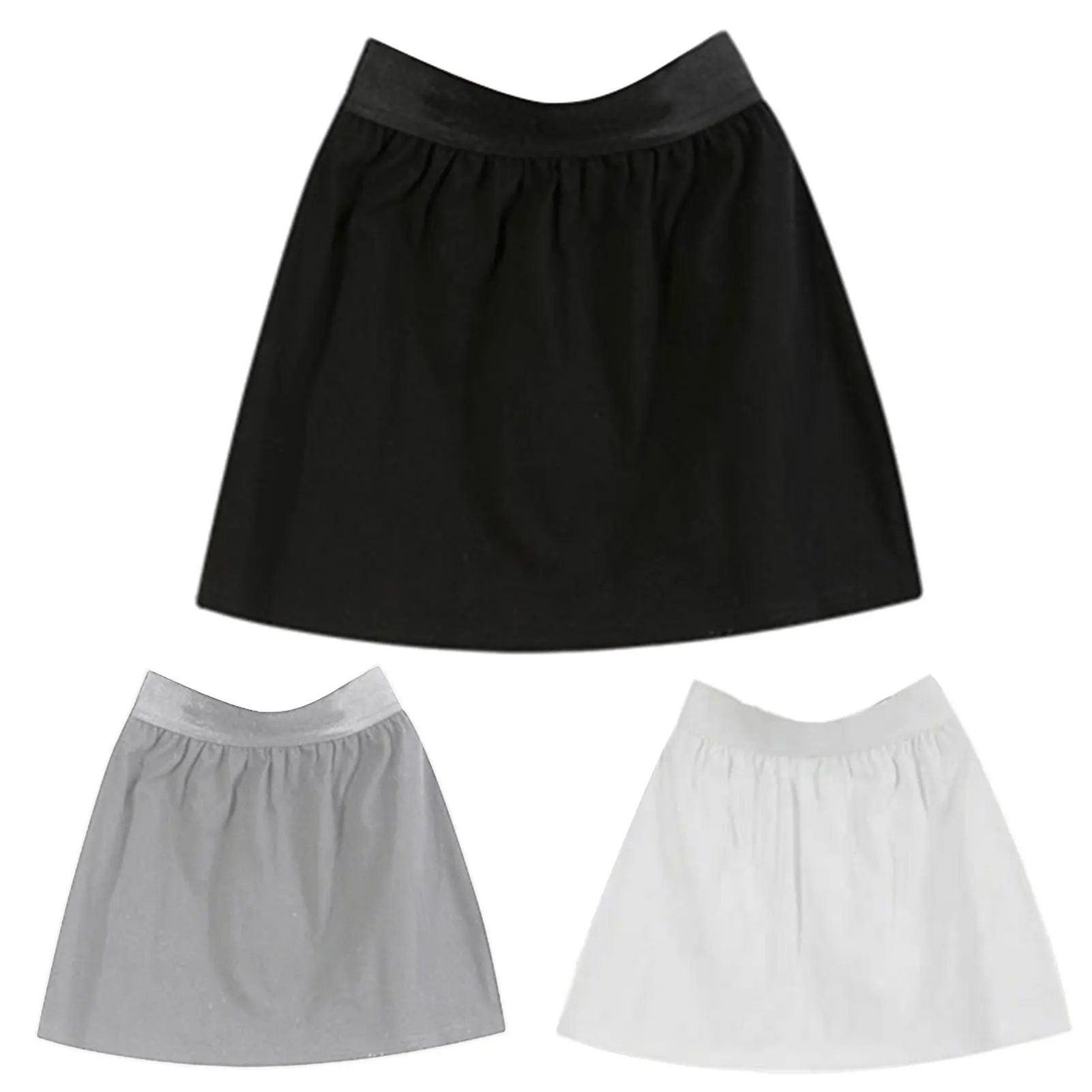 

3Colors Adjustable Layering Fake Top Lower Sweep Set Skirt Half-length Splitting A Version Elastic Waistband for Sweater Hoodie