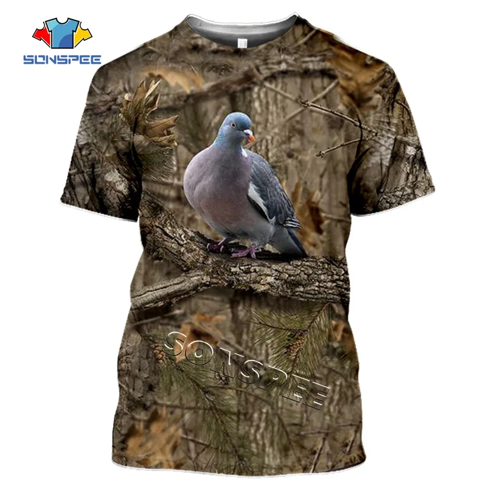 

Summer Casual Men t shirts Camo Hunting Animals Rabbit 3D T-shirt Fashion Streetwear Women Pullover Short sleeve Tee Top