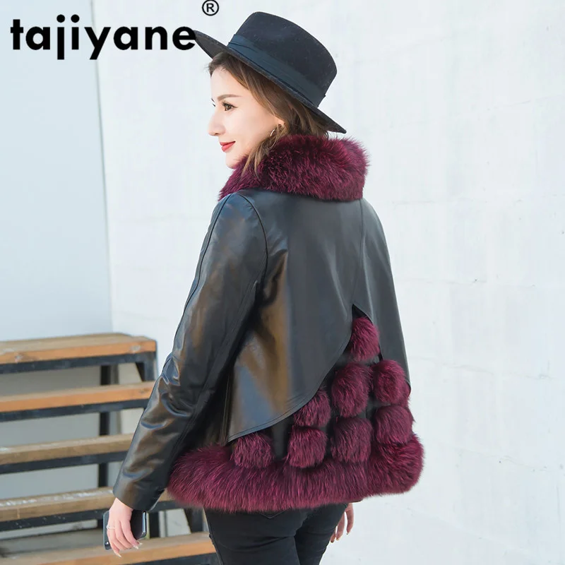 Женское шерстяное пальто с мехом зимнее из 2021 натуральной кожи воротником