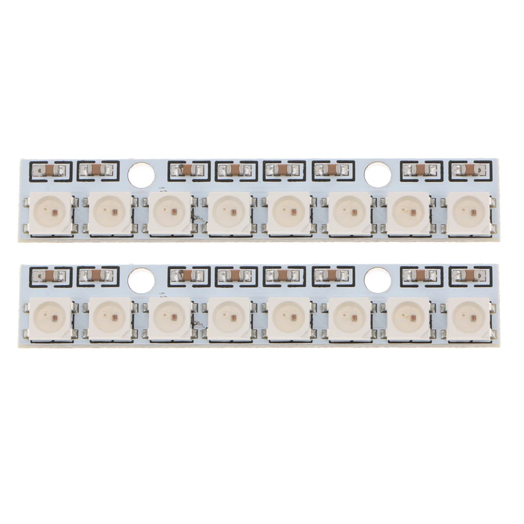 2 шт. WS2812 8 битная полоса 5050 RGB для R3 AVR полноцветный светодиодный драйвер|Передние