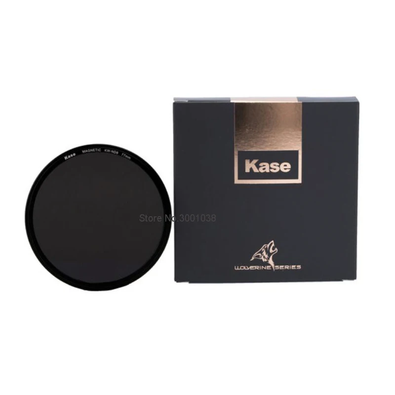 

Kase Wolverine 77mm Magnetic ND8 Solid Neutral Density 0.9 Filter with 77mm Front Filter Threads (3-Stop)