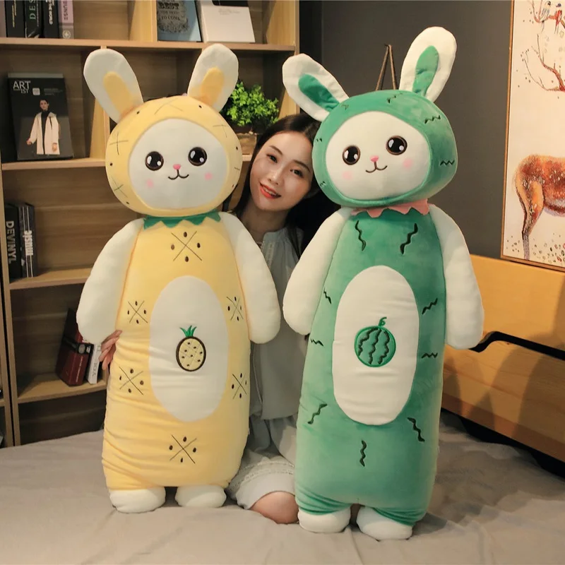 Горячая Распродажа 55 см-110 см милые длинные фрукты кролик искусственные мягкие