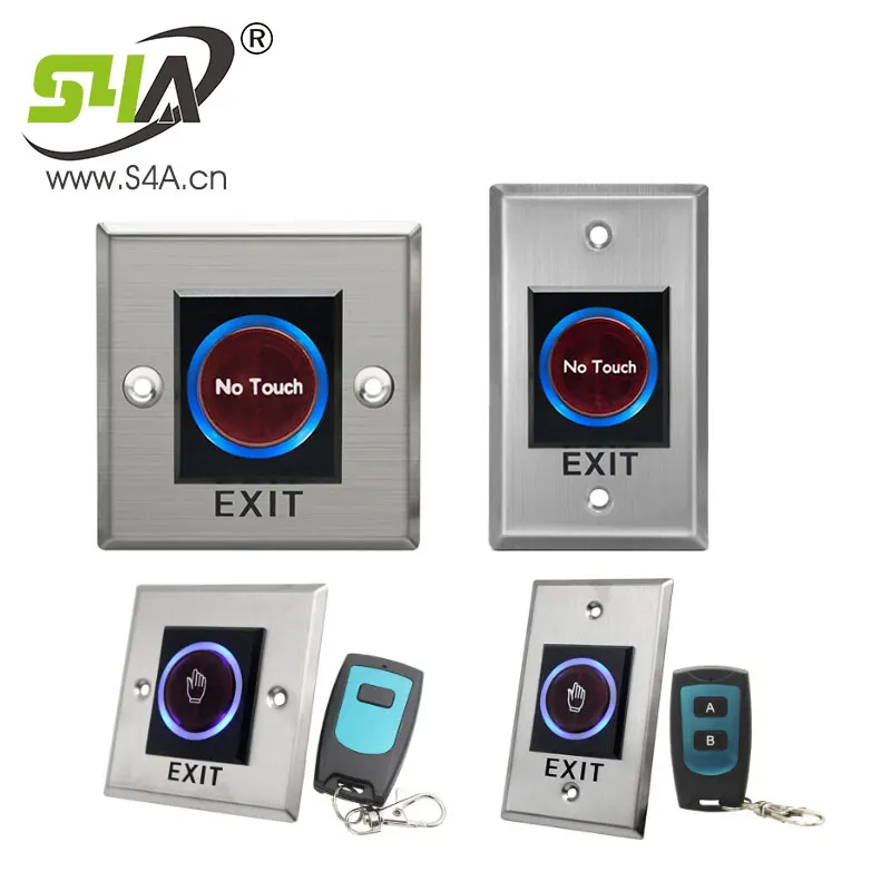 Infrared Sensor Switch No Touch Contactless Door Release Exit Button with LED indication IR Remote Control | Безопасность и защита