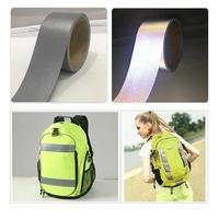 high visibility bright silver reflective fabrics reflective tape for reflective safety workwear