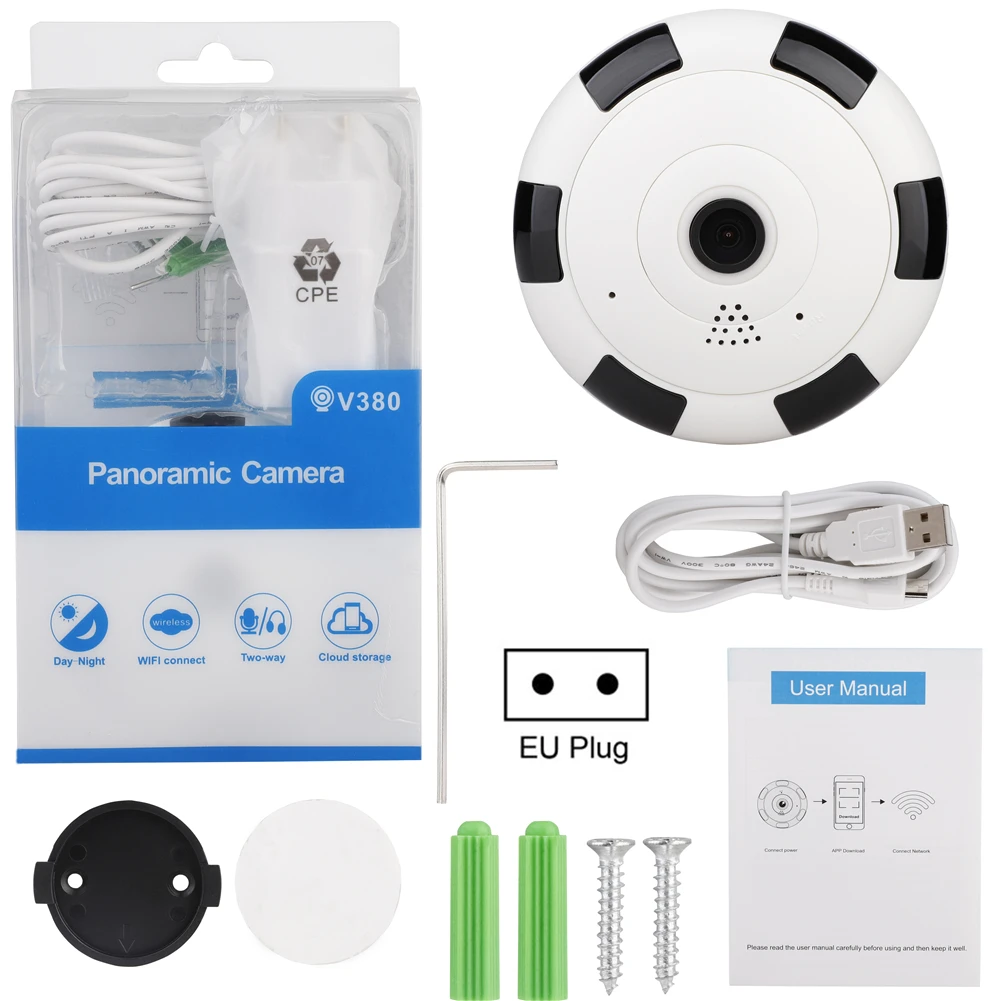

1080P 960P HD Panoramic Wifi Camera 360 Degree baby monitor Wireless Wifi IP Camera Home Security Surveillance System
