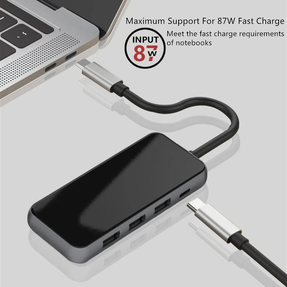 Tebe концентратор USB Type C до 4K HDMI RJ45 Многофункциональный 3 0 SD/TF кард ридер PD Быстрая