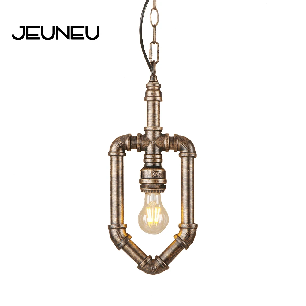 

Vintage Retro Hanging Lamp LED Lamps Iron Painted Brown Pendant Light Fixture E27 220V for Kitchen Dining Room Bed Room Cafe Bar