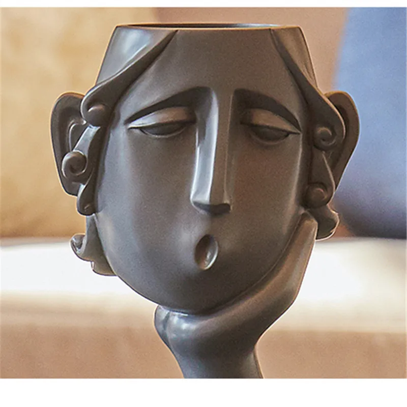 

Modern Minimalist Abstract Figure Decoration Personality Creative Nordic Style To House Decorations Vase Flower Storage Box Gift