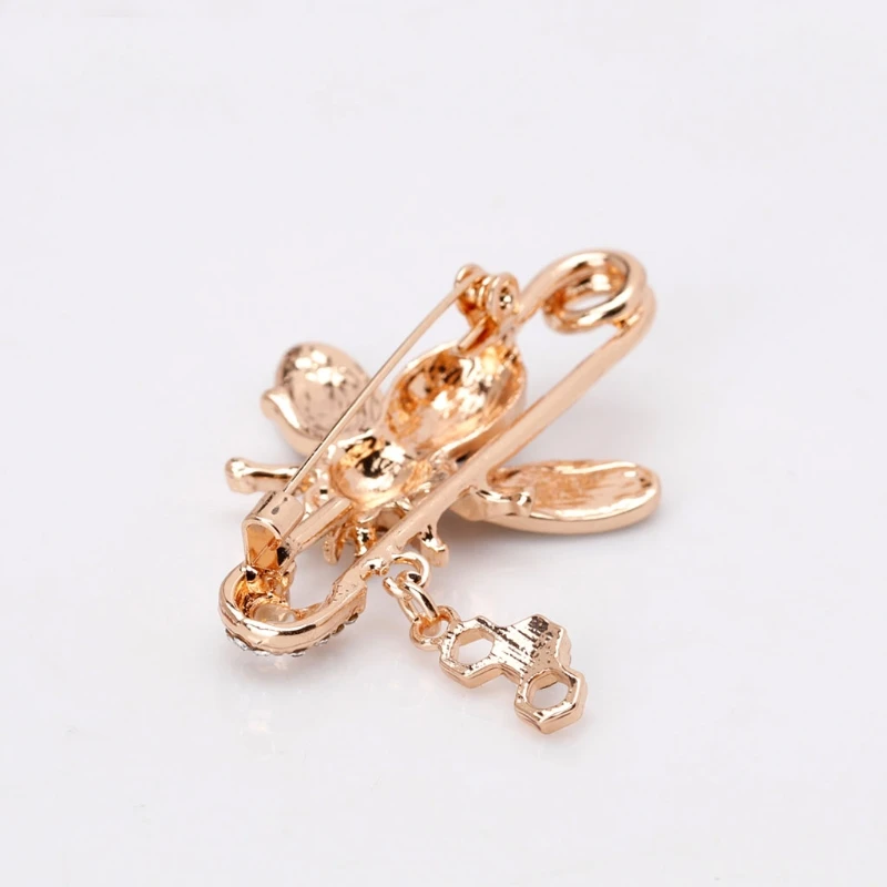 Брошь в виде пчелы модные стразы рюкзак для одежды булавки креативные Значки