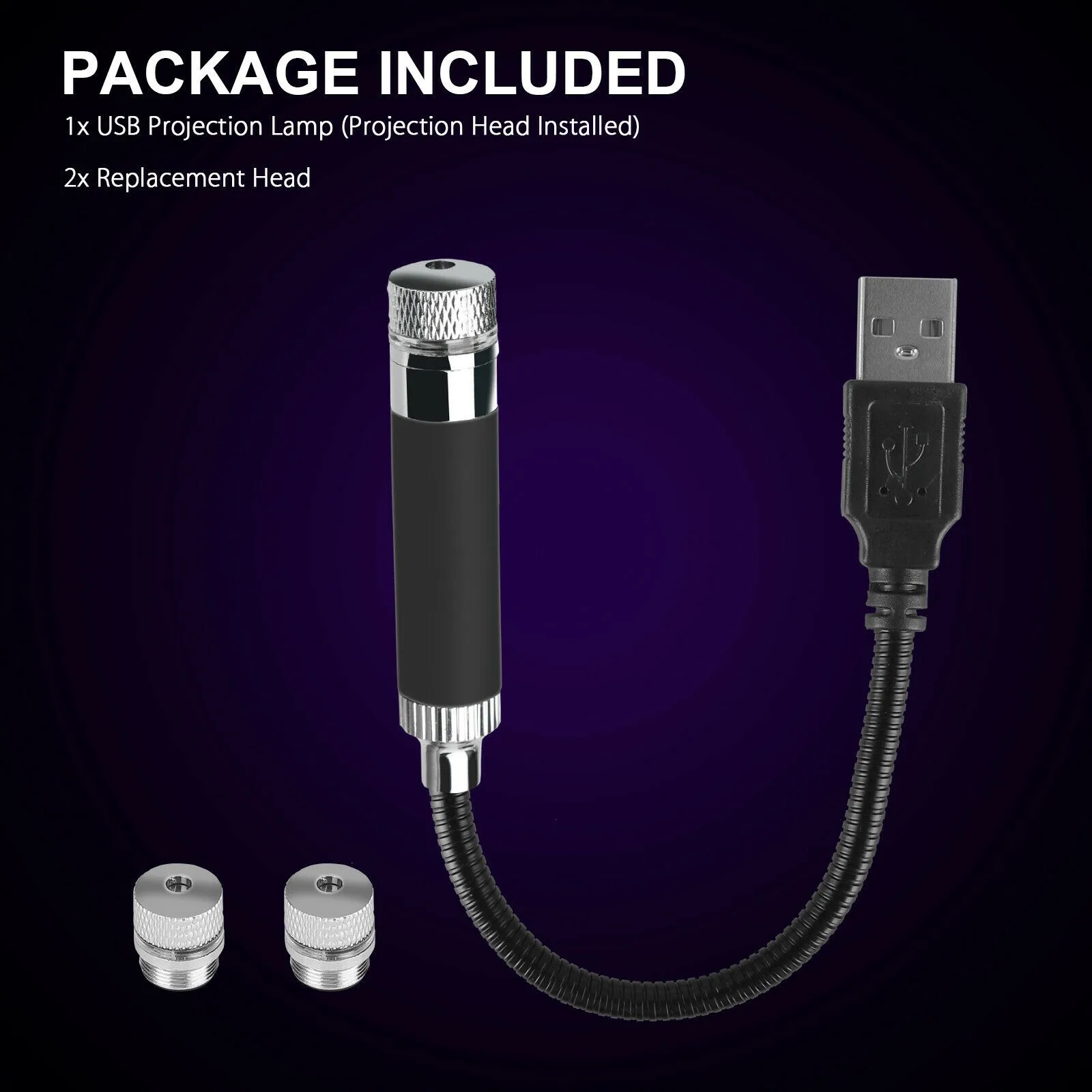

USB проекционная лампа на крышу, звезсветильник, звездная ночь, 1 Вт, аксессуары для интерьера
