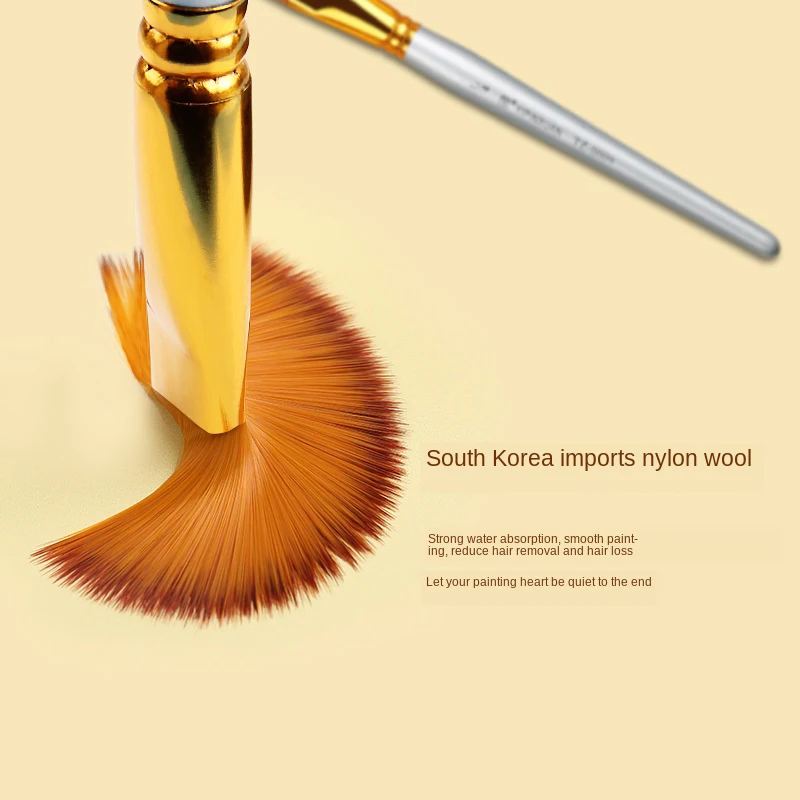 15 шт. нейлоновая ворсистая Ткань Кисть для гуаши акриловая масляная кисть Набор