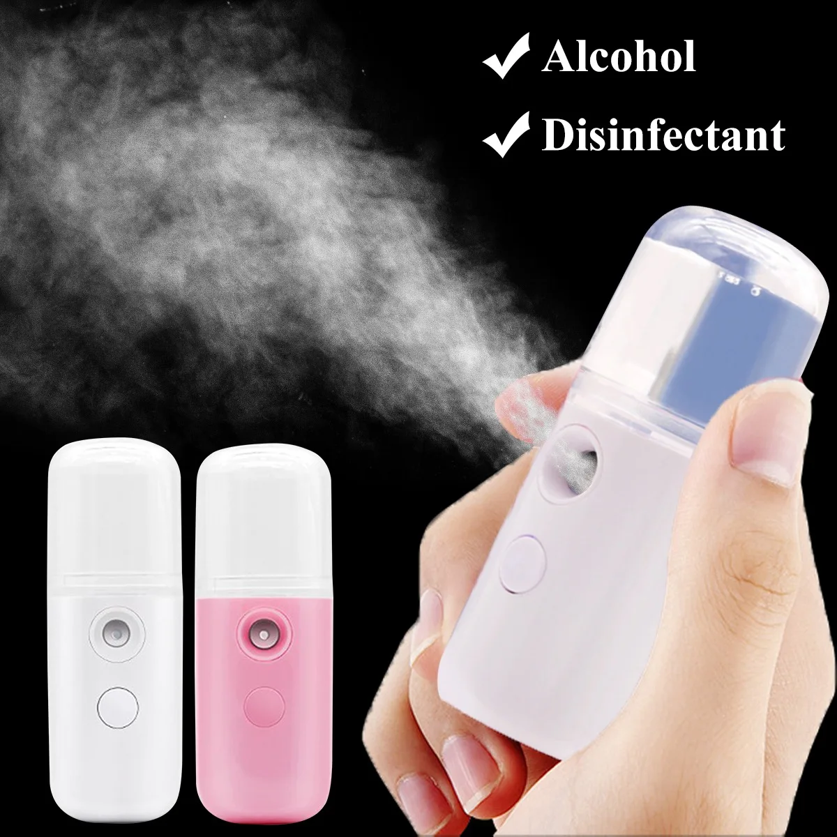 

Nano Mist Facial Sprayer USB Humidifier Rechargeable Nebulizer Face Steamer Moisturizing Beauty Instruments Face Skin Care Tools