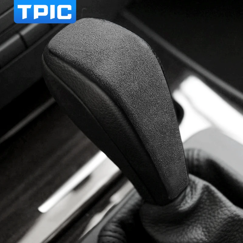 Замшевая ручка переключения передач из алькантары ABS накладка автомобильная