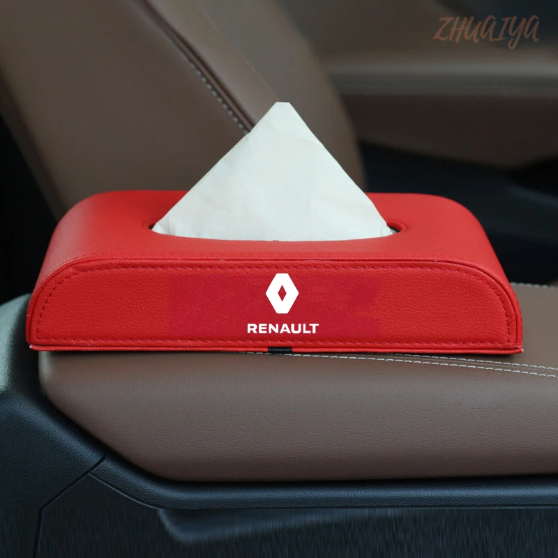 1 Pcs Car Tissue Box Set Holder Interior Decoration For Renault Megane 2 3 Duster Logan Clio Laguna Captur | Автомобили и
