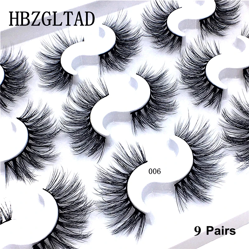 Новые 13 видов стилей 1/3/5/6 пар норки волос накладные ресницы Природный/толстый