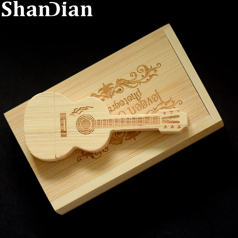 Флэш накопитель с деревянным корпусом usb 2 0 4/8/16/32/64/128 ГБ|wooden guitars usb|usb flash drive