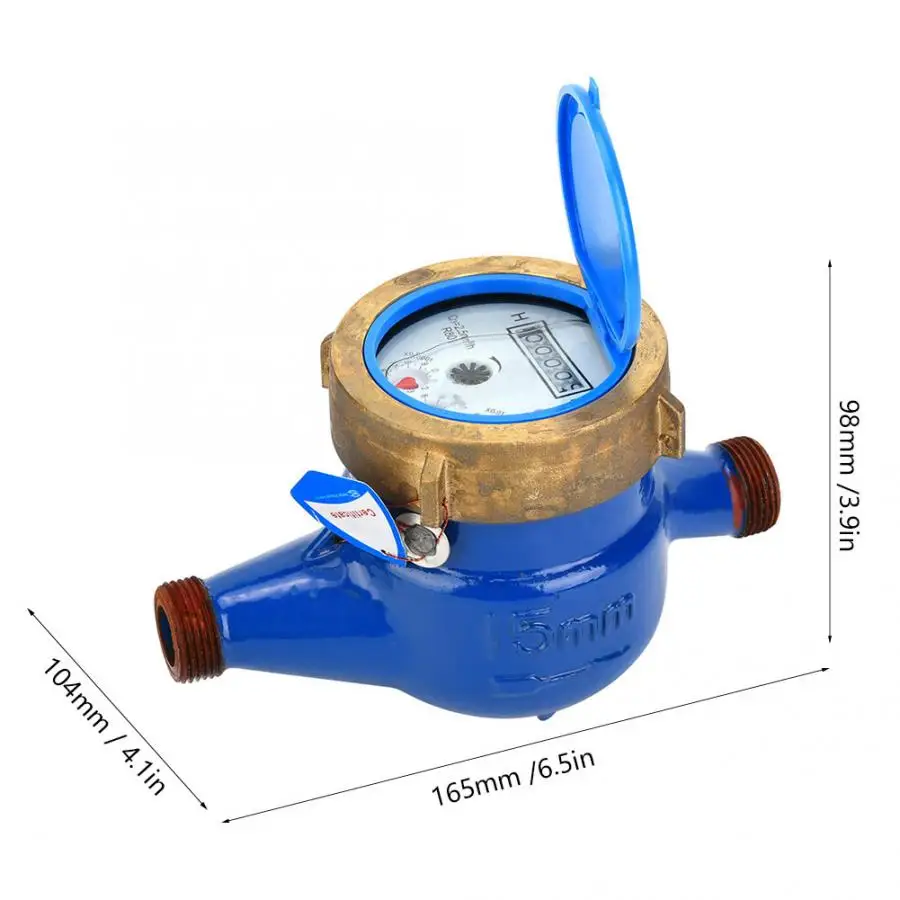LXS 15E 15 мм горизонтальный Тип Водонепроницаемый Дисплей счетчик воды GaugeTester сад