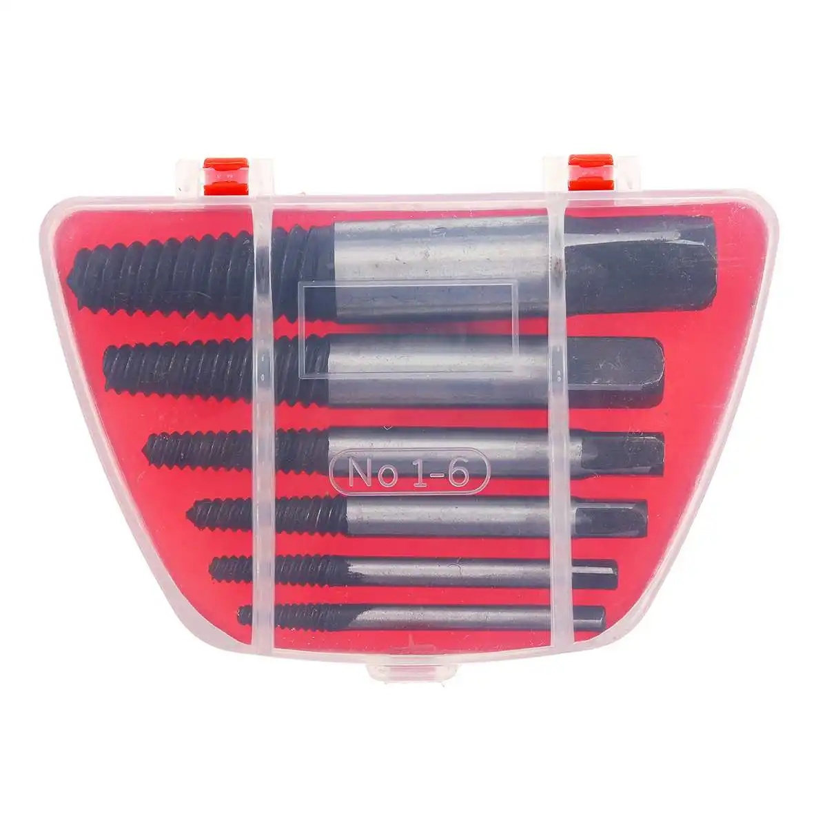 

Drill Bit 6Pcs/set Steel Damaged Screw Extractor Broken Bolt Remover Broken Speed Out Guide Set Easy Out Tool Accessories