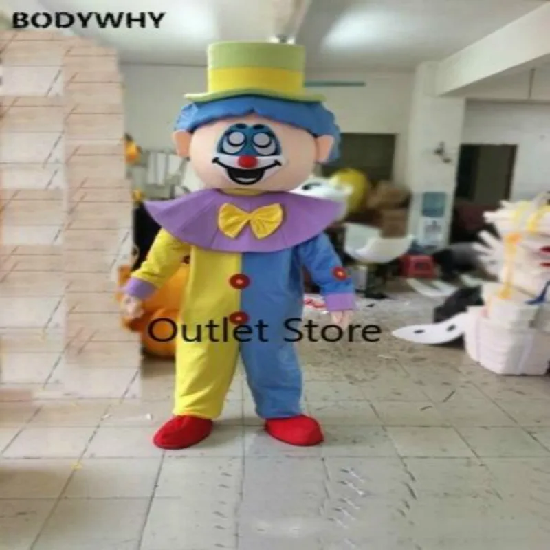Милый костюм талисмана клоуна платье для костюмированной вечеринки акция