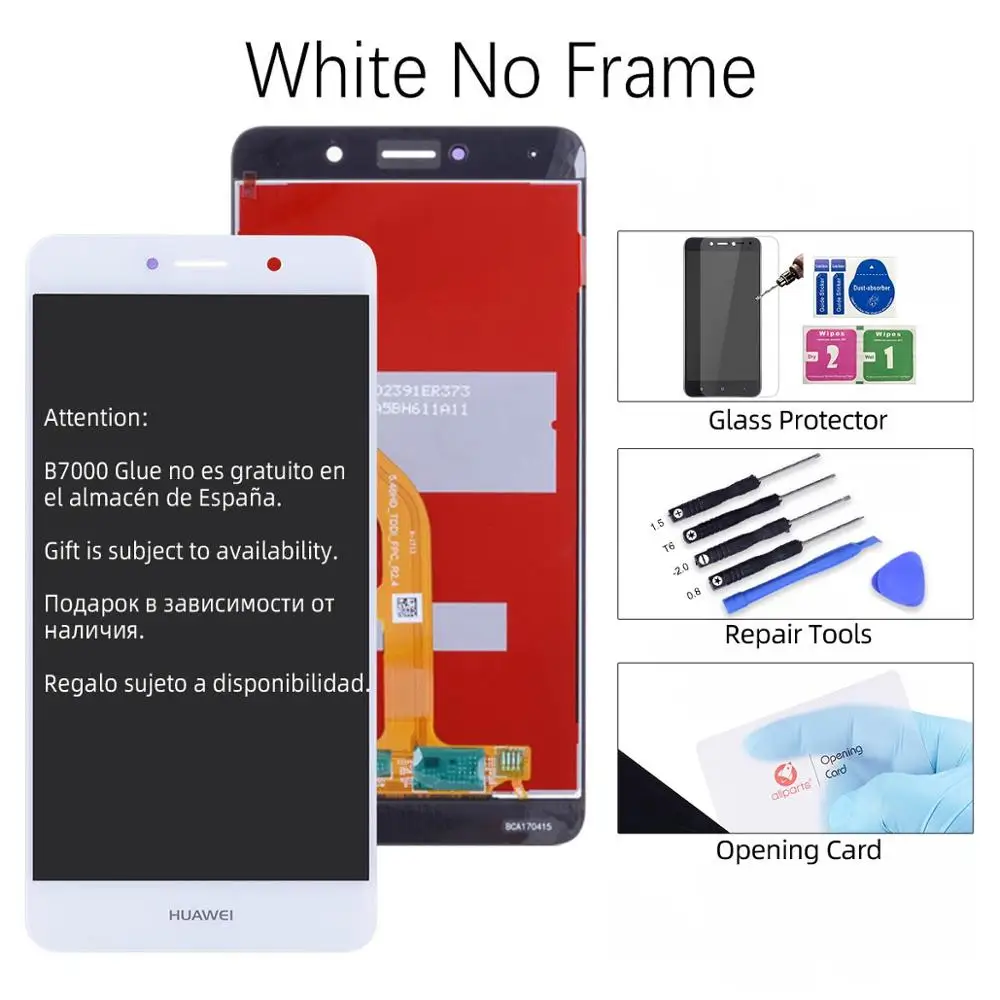 Дисплей для HUAWEI Y7 Prime LCD в сборе с тачскрином 5.5'' Nova Lite Plus LCD - Цвет: White No Frame