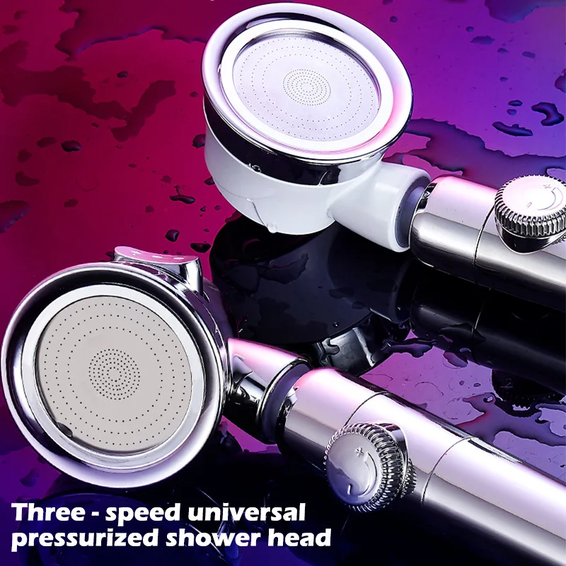 

Pressurized Shower Head High Pressure Water Saving Perforated Free Bracket Hose Adjustable Home Bathroom Accessories Shower Set