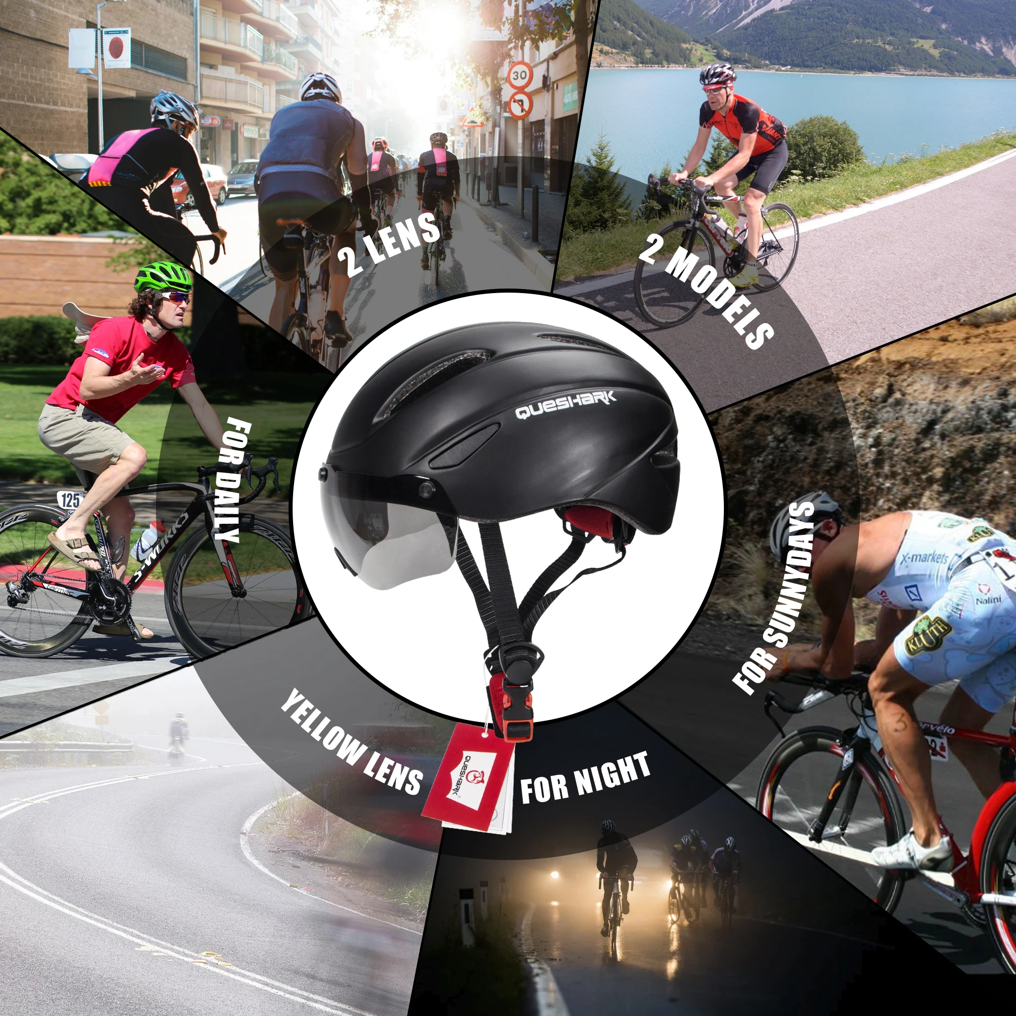 QUESHARK Мужской Женский велосипедный шлем MTB дорожный велосипед для езды на