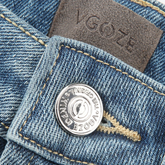 Vgoze потертый мягкий материал Осень Новый стиль 2020 Высокая талия синие зауженные