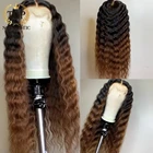 Парик из натуральных волос, 13x 6 дюймов, с глубокой волной