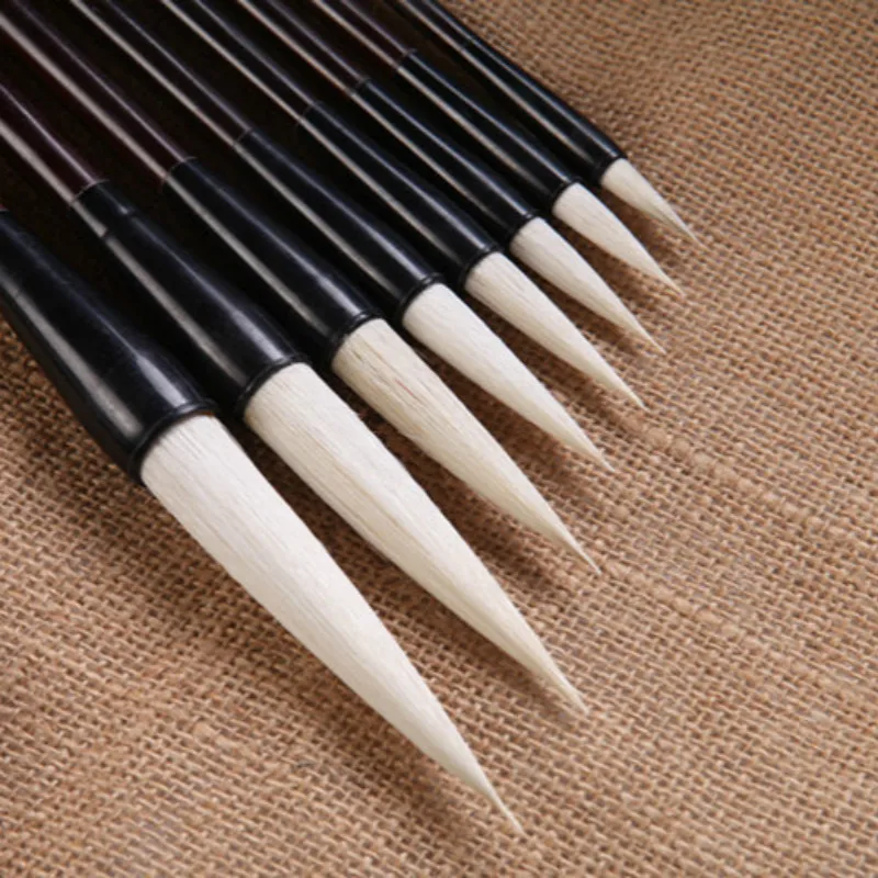 16pcs Chinese Calligraphy Pen Set Advanced Soft Woolen Hair Brush Pen Set RUYANGLIU Chinese Painting Brush
