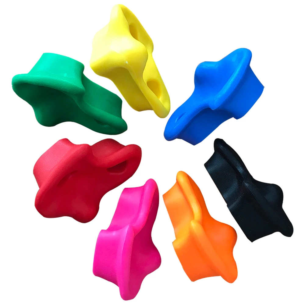 

10PCS Children Outdoor Resin Climbing Rocks Wall Stones Assorted Color Rock Climbing Wall Stones Hand Feet Holds Grip Kits