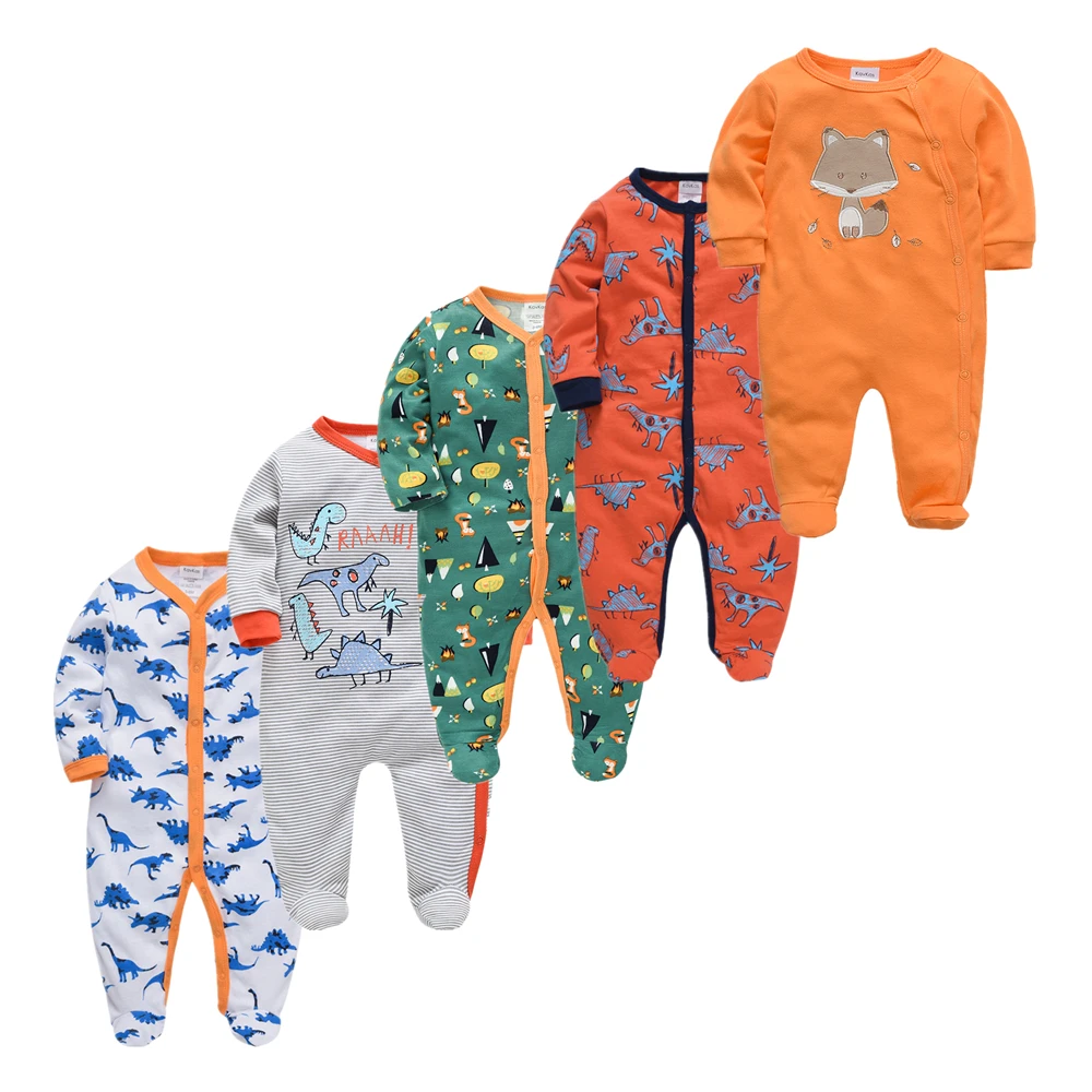 Roupas bebe fille/хлопковые пижамы для маленьких мальчиков Комбинезоны малышей Мягкие