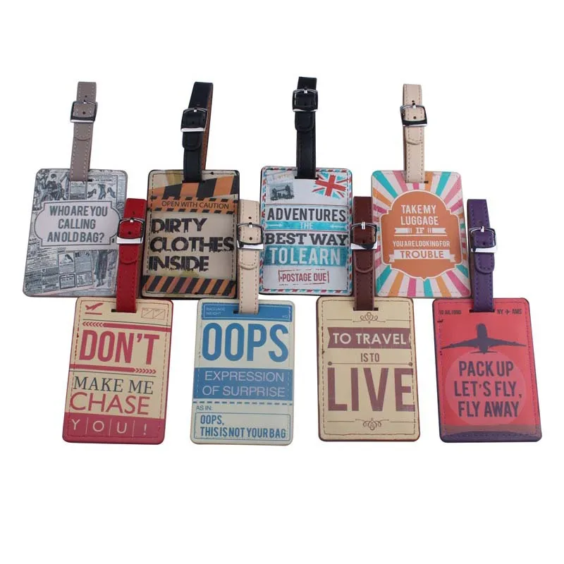 

New Luggage Tags Suitcases Bag color identifier Airplane Adventures travel Travel Accessories Luggage Label Tag