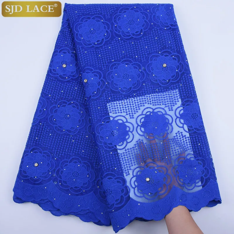 

High Quality French Lace Tulle Net Fabric African Lace Embroidery With Stones Nigeria Lace Fabric A1420