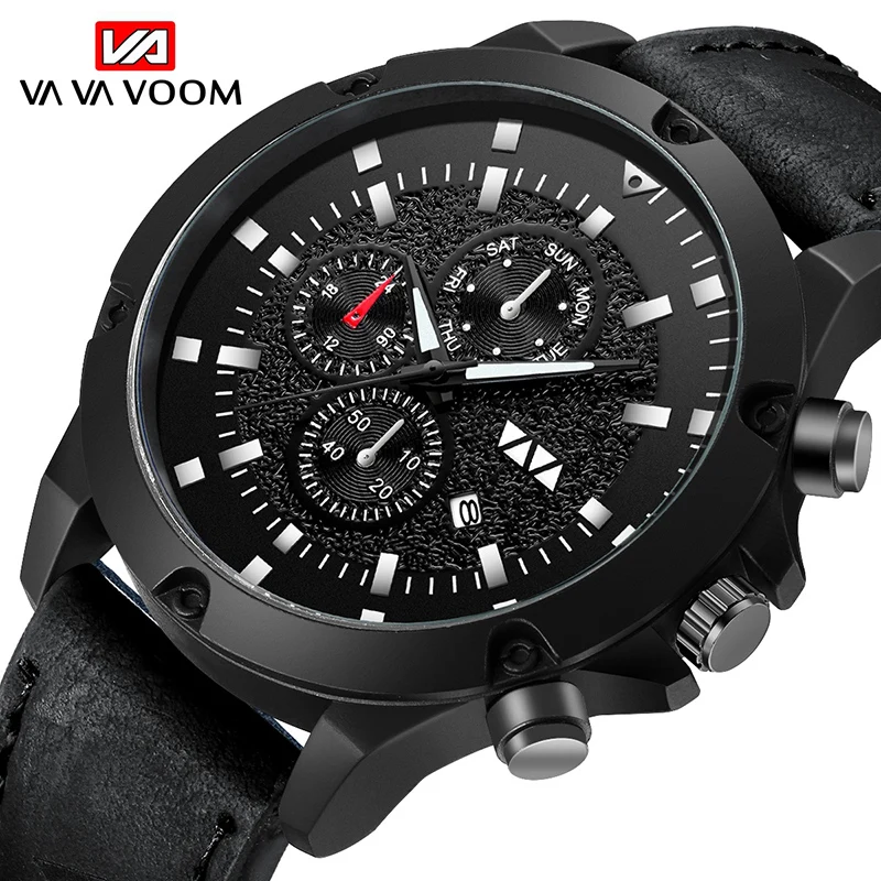 Часы мужские в стиле милитари модные маленькие с декоративным циферблатом