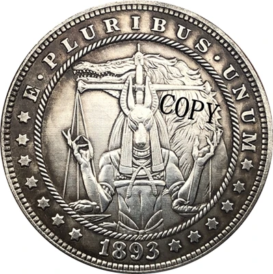 

Hobo Nickel 1893-S USA Morgan Dollar COIN COPY Type 161